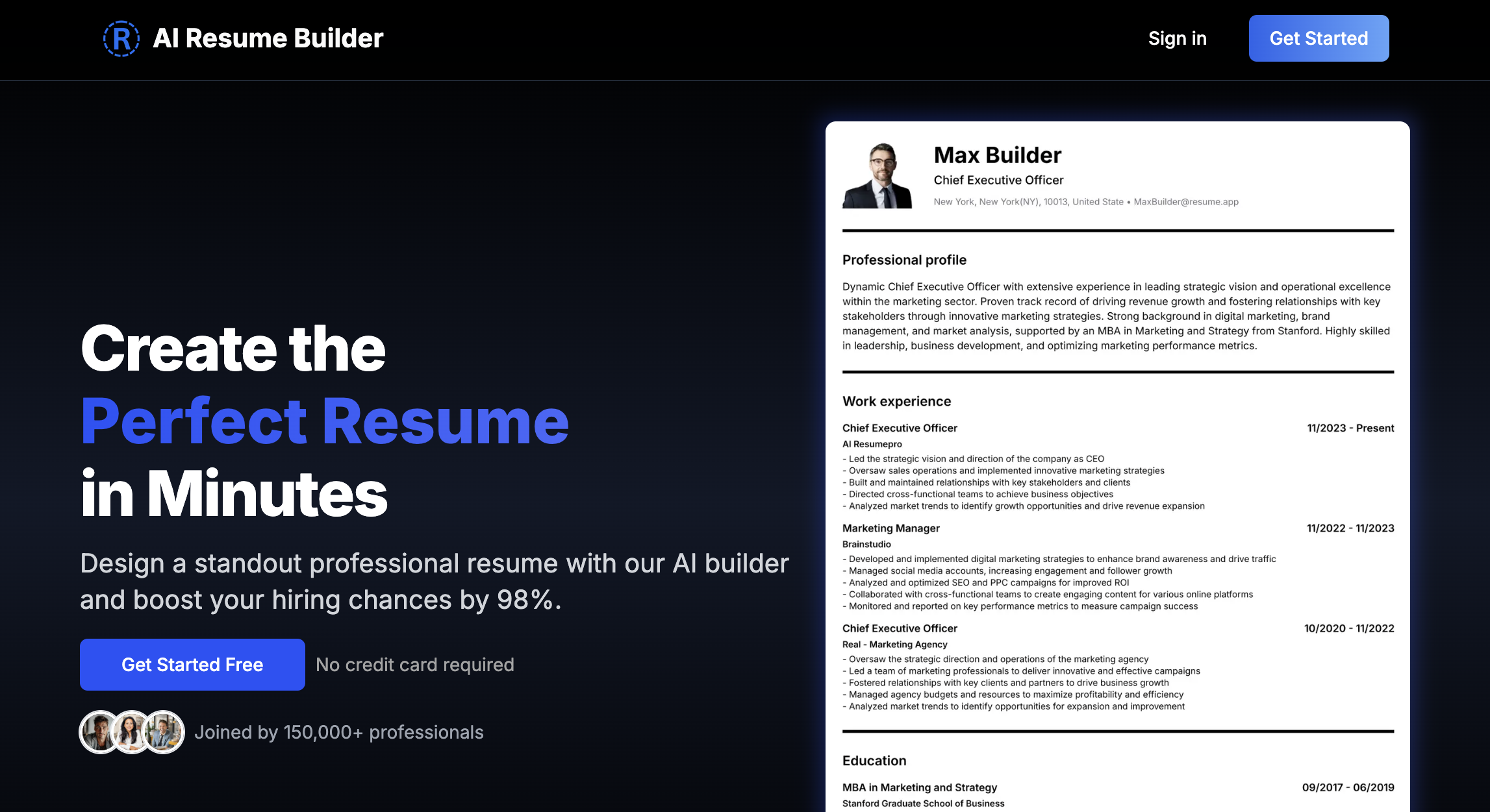 Cv Making Tools Free CV Builder South Africa | Fast & Easy AI Tool | Make A CV